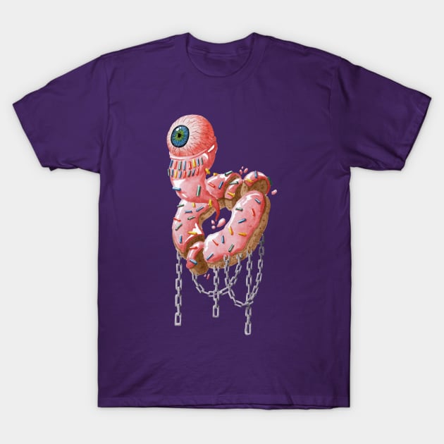 Monsterlicious - Ghost Donut T-Shirt by Studio Mootant